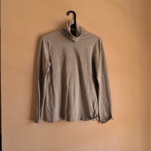 Brooks Brothers 346 Turtleneck Gray Pullover Longsleeve Cotton Stretchy Size M